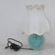 Rare lampe de table bleue en vase en verre de Murano rostrato pour Barovier & Toso, années 1950