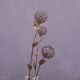 Floral floor lamp in pearlescent Capiz, 1970s.