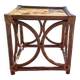 Glazed honey-colored bamboo coffee table Pier Import 1980