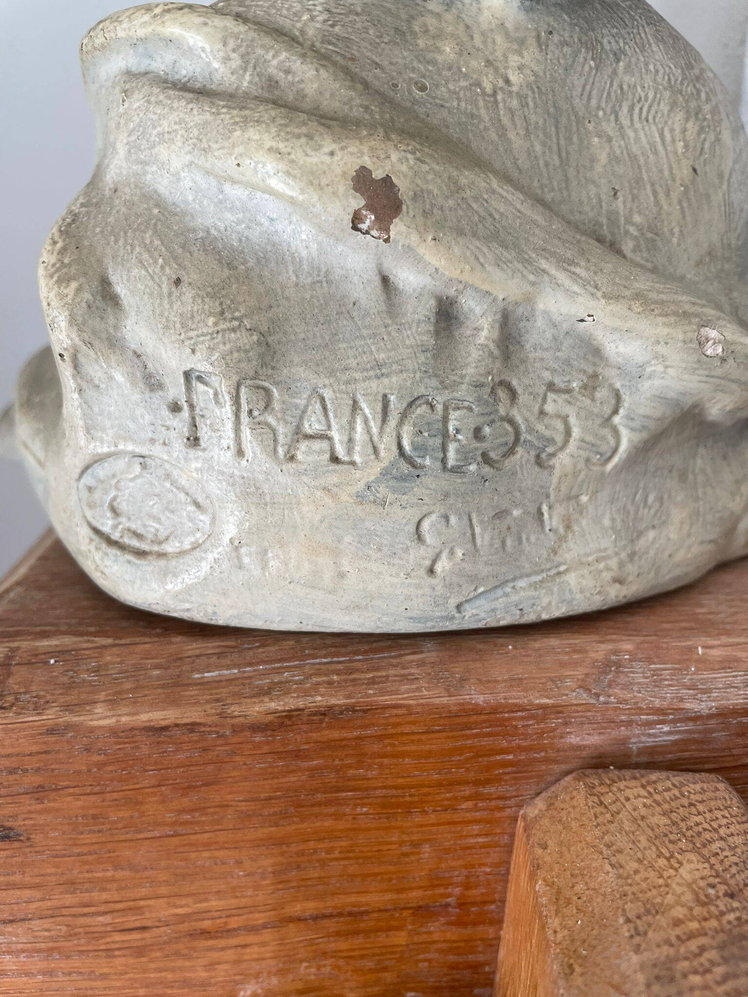 Bust of a little girl signed Gustave Van Vaerenbergh