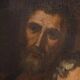 Ancient painting with a religious subject, oil on canvas, Italy, 17th century.