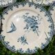 Set of 6 blue iron earth plates