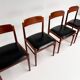 Set Mid Century Danish dining chairs attributed to Korup Mobelfabrik, 1960s