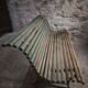 French garden bench in wood and iron, 1950s