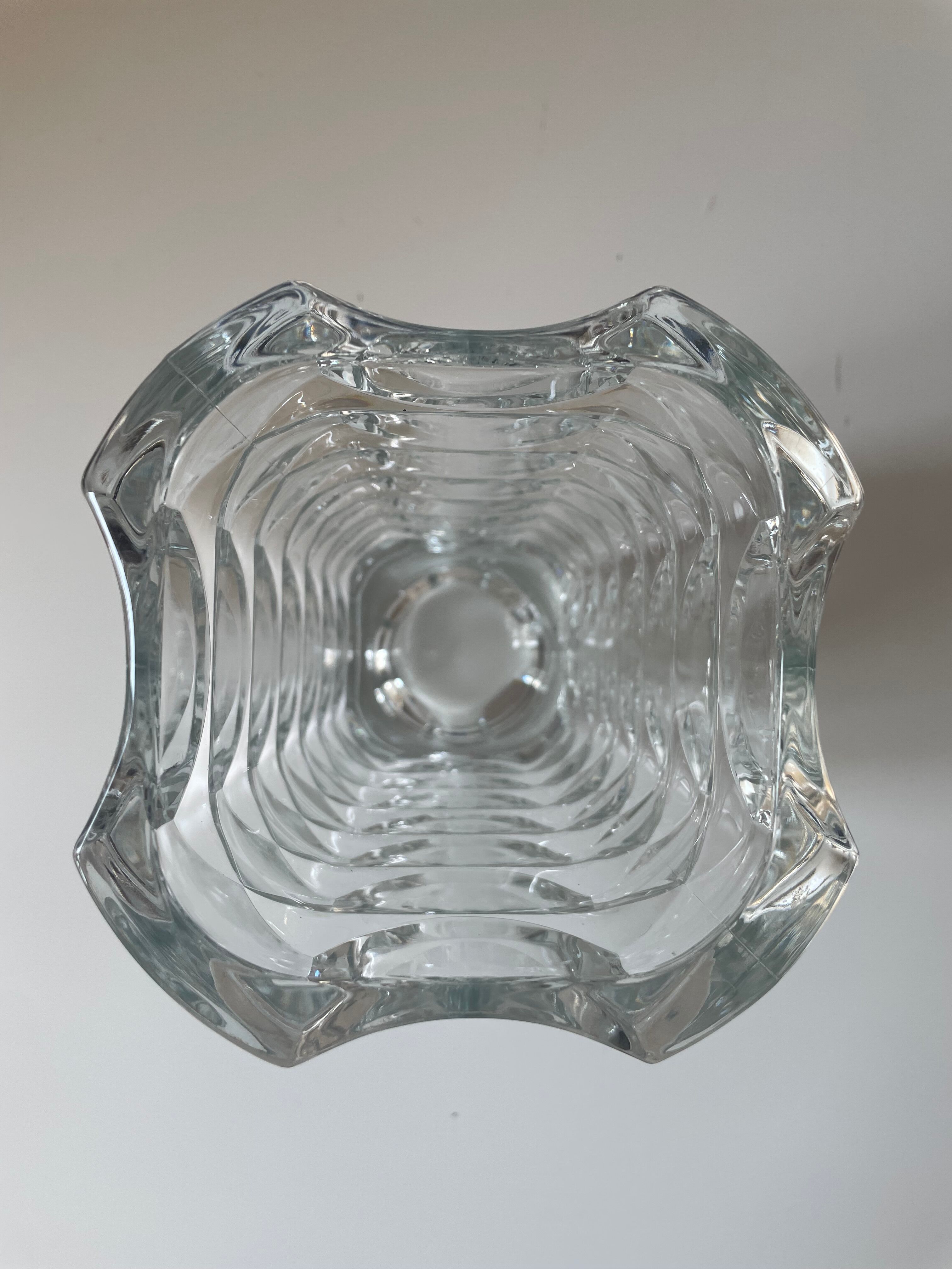 Thick glass vase