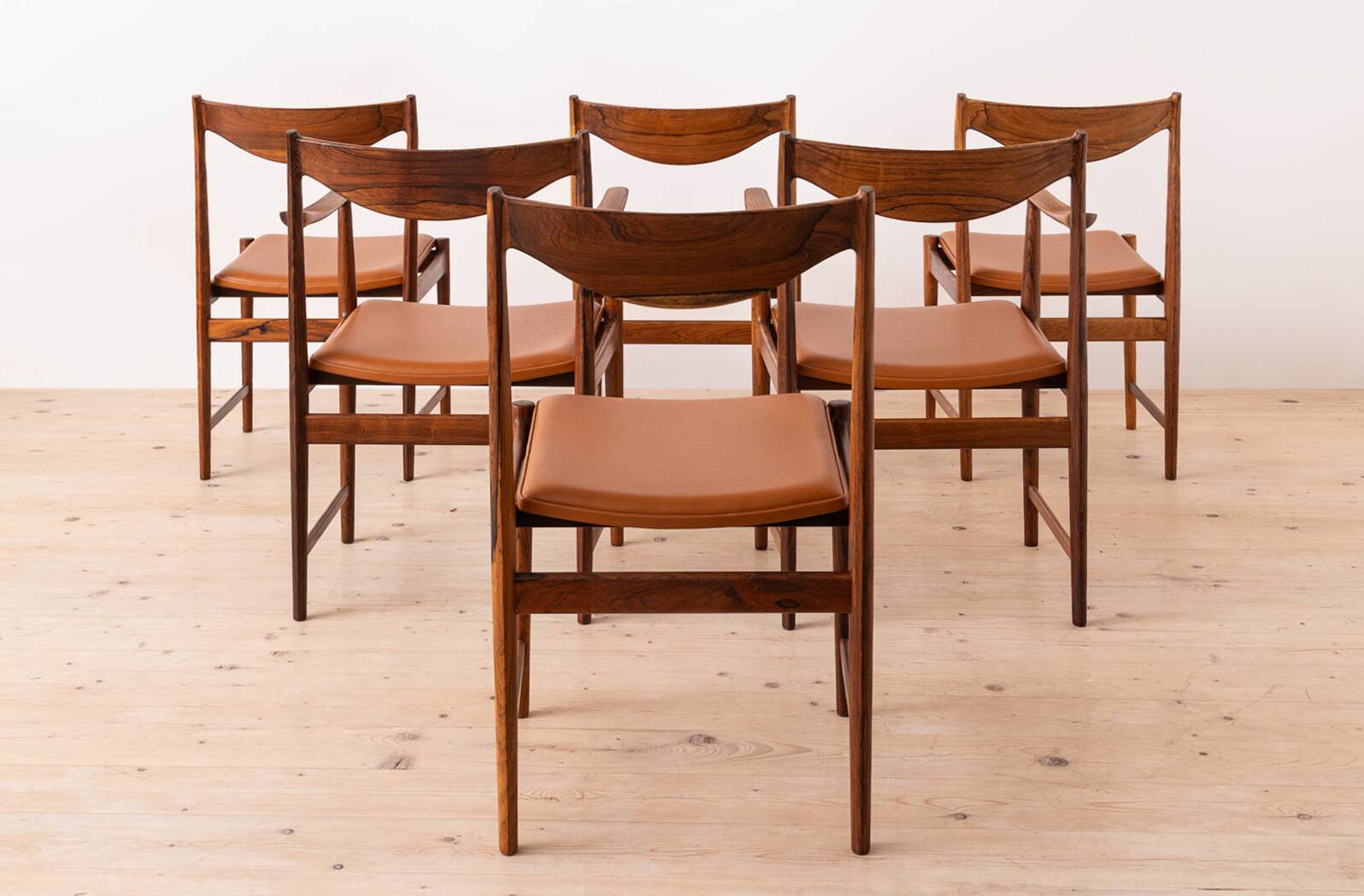 Torbjørn Afdal Darby Dining Set with Six Chairs & Extendable Table, 1960s