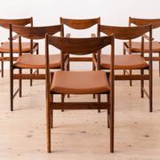 Torbjørn Afdal Darby Dining Set with Six Chairs & Extendable Table, 1960s