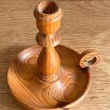 Bougeoir scandinave en pin, 1970