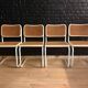 Suite de 4 chaises design par Marcel Breur modèle B32 Cesca