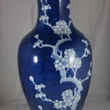 large blue and white porcelain vase Chinese China