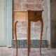 Vintage bedside table, bedside table with 2 drawers, side table, Louis XV.