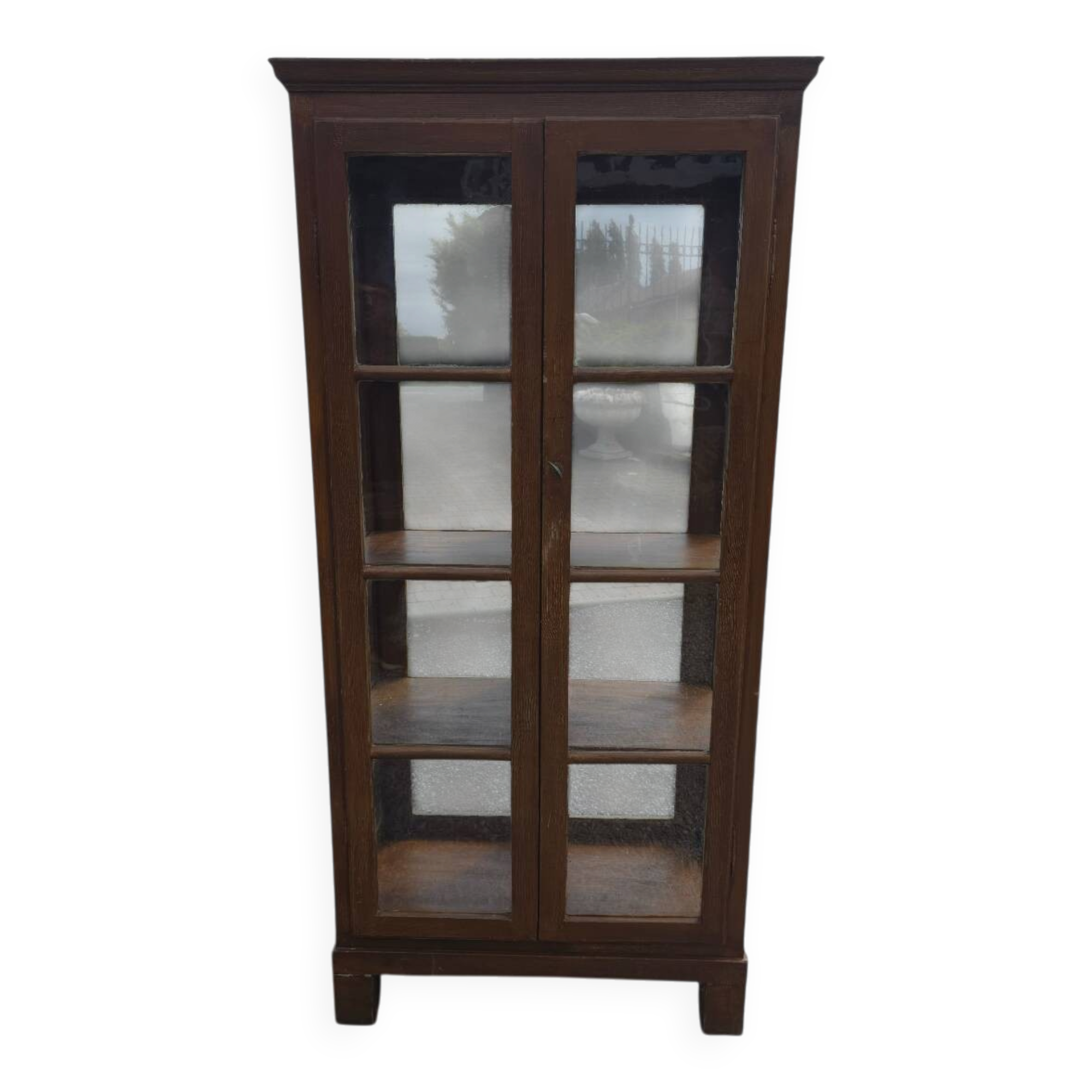 19th Century Pine Display Cabinet