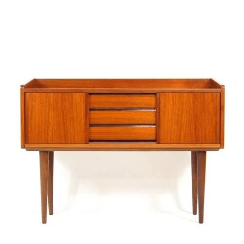 Retro Vintage HiFi Stereo Sideboard TV Stand Cabinet 70s Teak Mid Century Danish