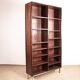 Large Danish high bookshelf in rosewood by Erik Brouer 1960.