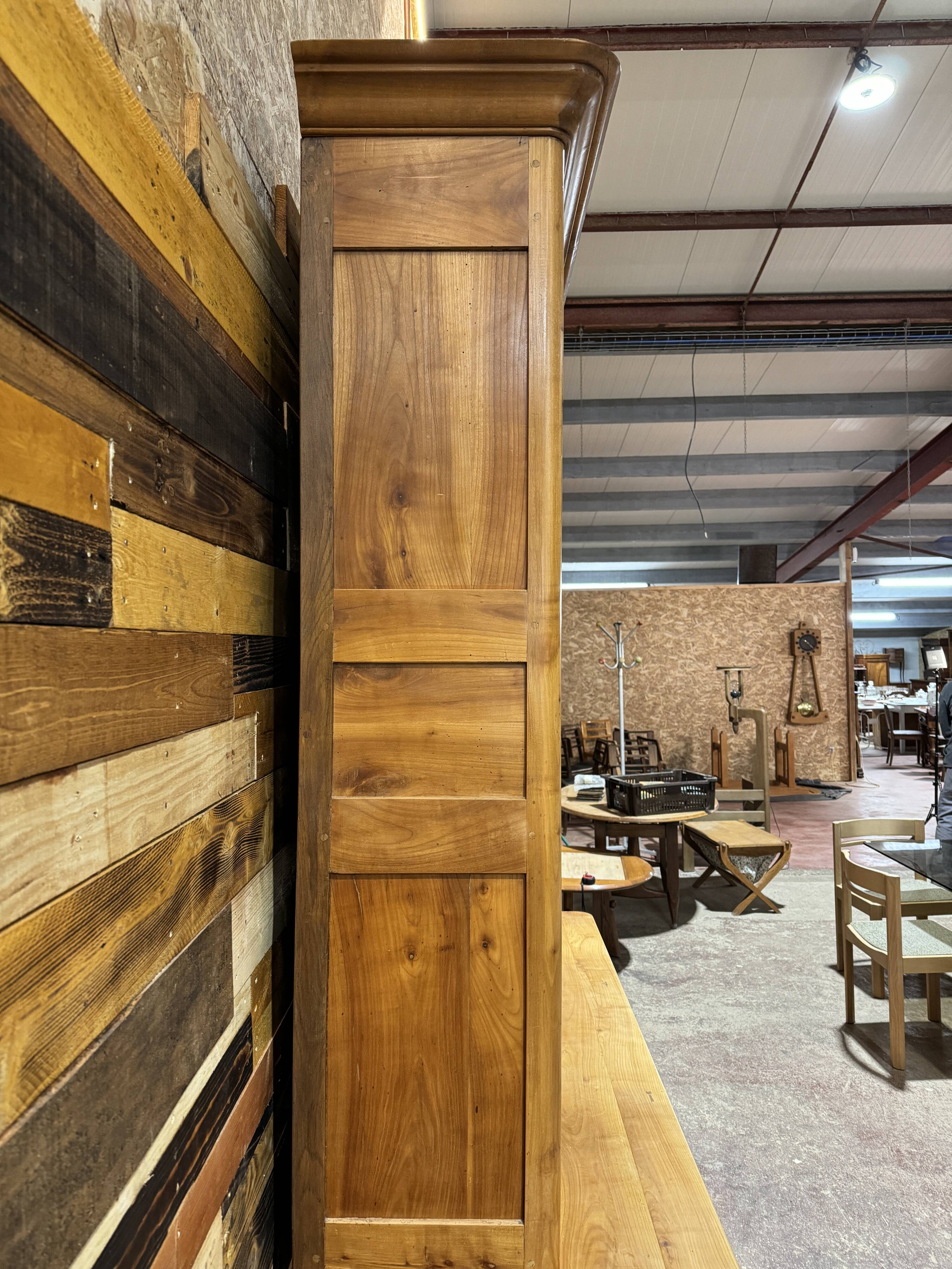 Large cherry wood bookcase