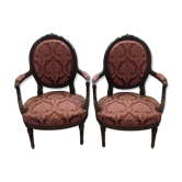 Duo of old armchairs