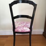 Ensemble chaise et repose pied style Louis XVI