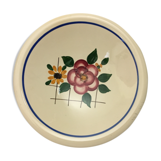 Dish "Sarreguemines - Congo" Art Deco flowers