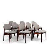 Set of 8 Arne Vodder 62 rosewood chairs