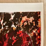 Original lithograph – Red & Black Gesture Lyrical Abstraction 60-70