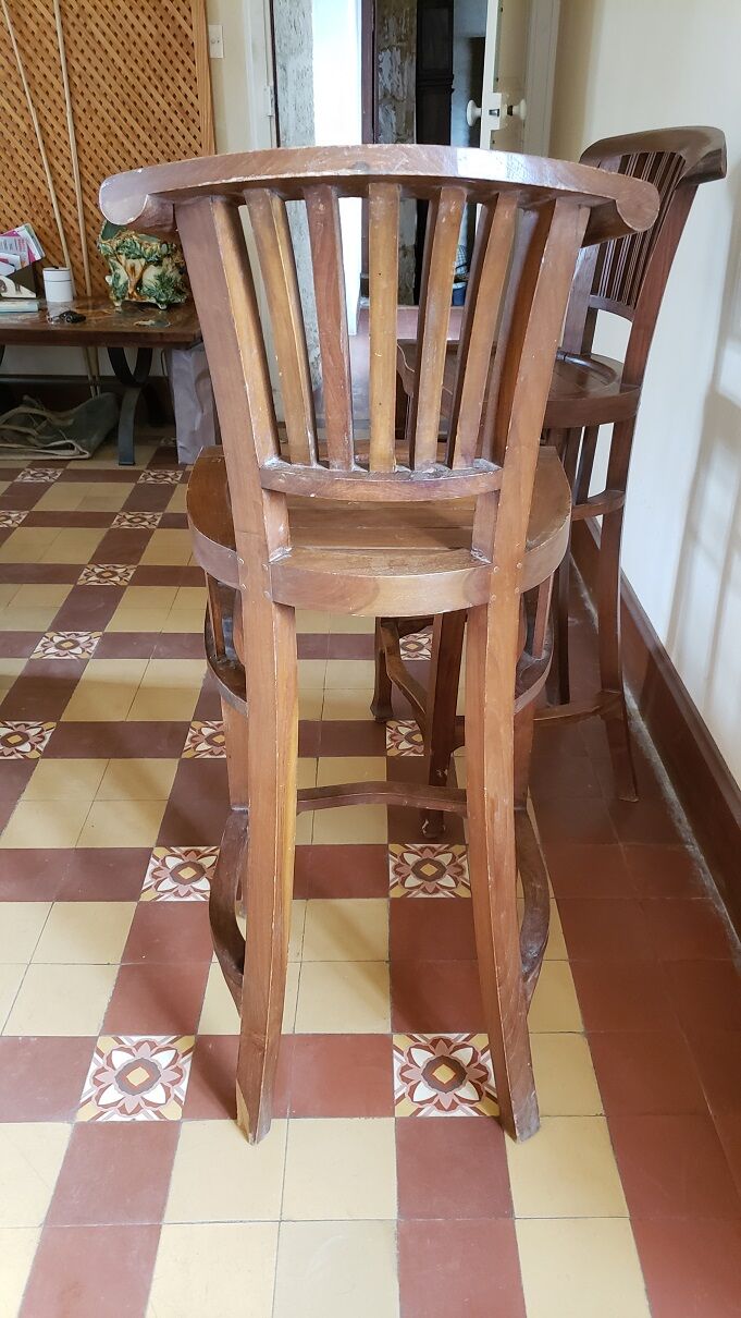 Pair of Arts and Crafts stools