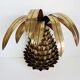 Ananas  wall light  paire  years 70" in gold metal