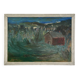 Provencal landscape, oil on canvas, 54/39 cm, author's signature "Strale"