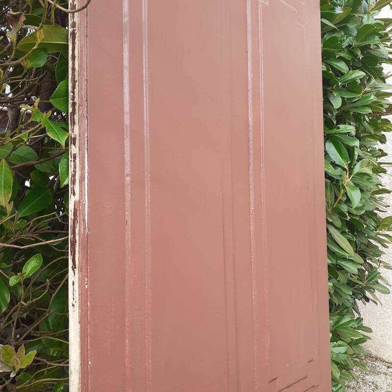 Old exterior entrance door solid H225xW86cm solid wood