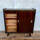 Furnished shoe cabinet with sliding doors