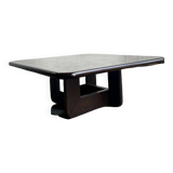 Vintage square coffee table / wenge coffee table