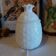 Large jar, vintage opaline pineapple-shaped sweet jar.