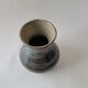 Small blue enamelled vase