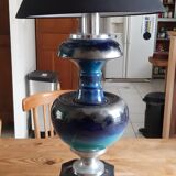 Lamp year 60 chrome and faience