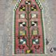 Small handmade area kilim rug carpet