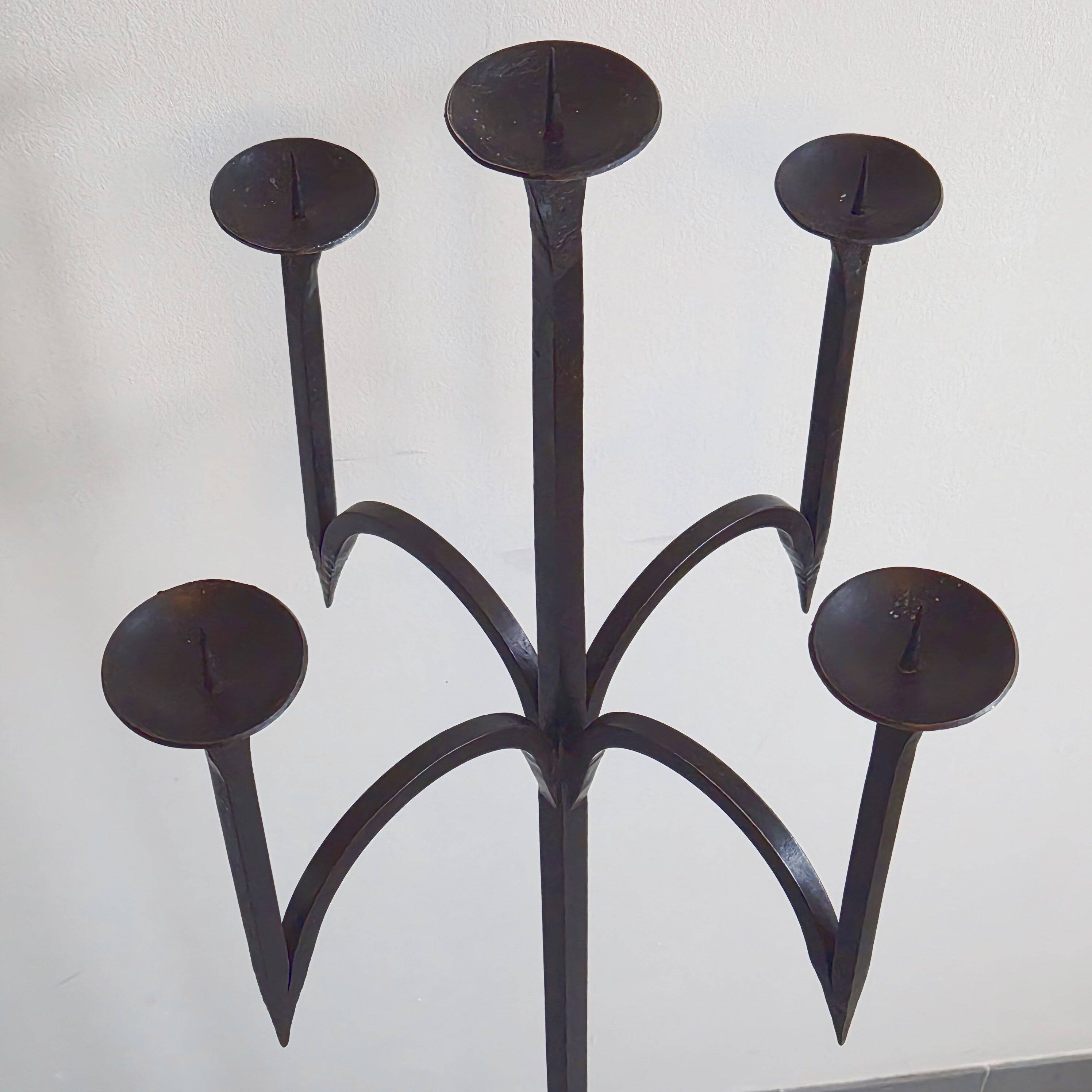 Vintage brutalist candlestick 1970