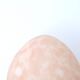 Pale pink opaque glass egg lamp, 60s
