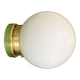 Vintage wall or ceiling light globe in white opaline.
