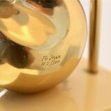 Pair of Exclusive Philippe-Jean Brass Art Sculpture Table Lamps, signed