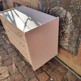Commode scandinave rose