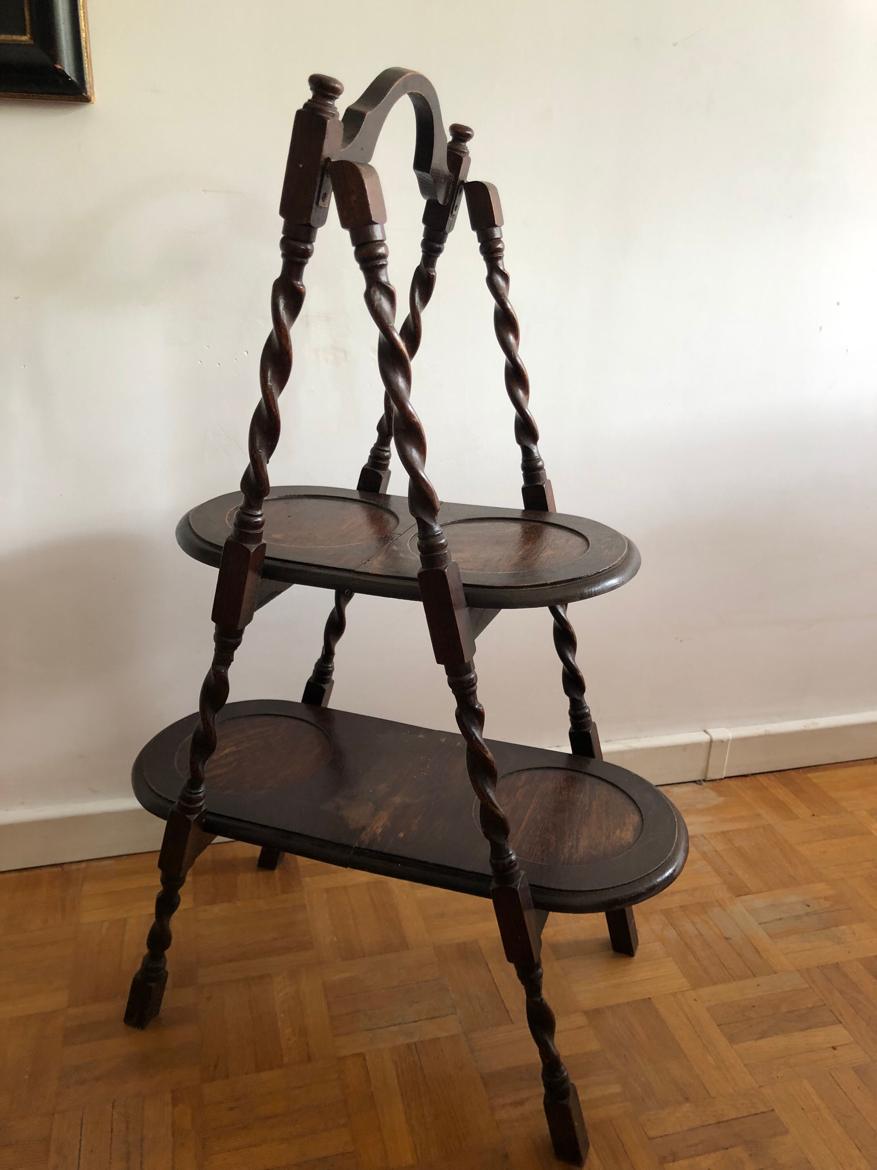 Desserte de présentation de plats en chêne