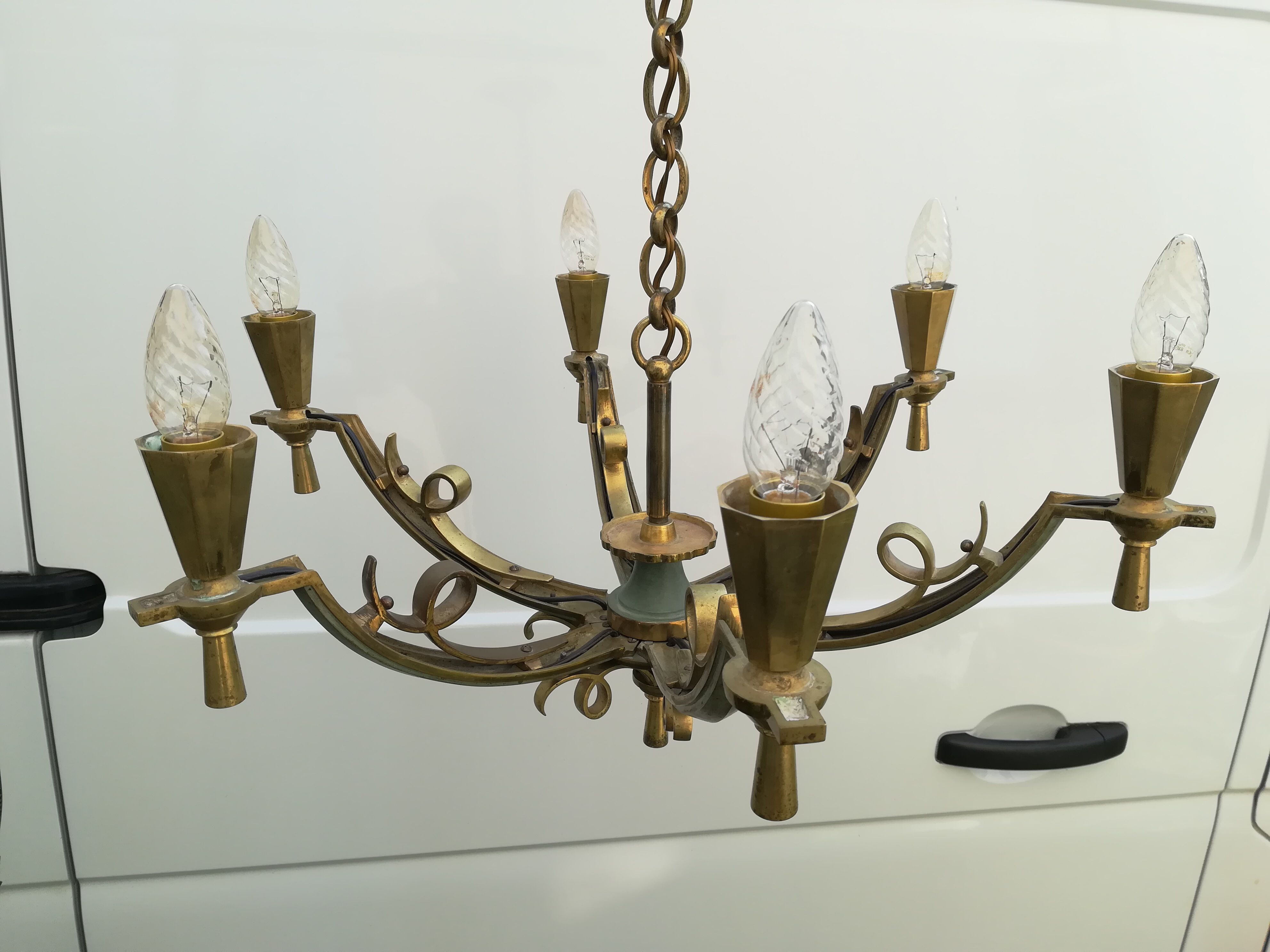 Bronze chandelier
