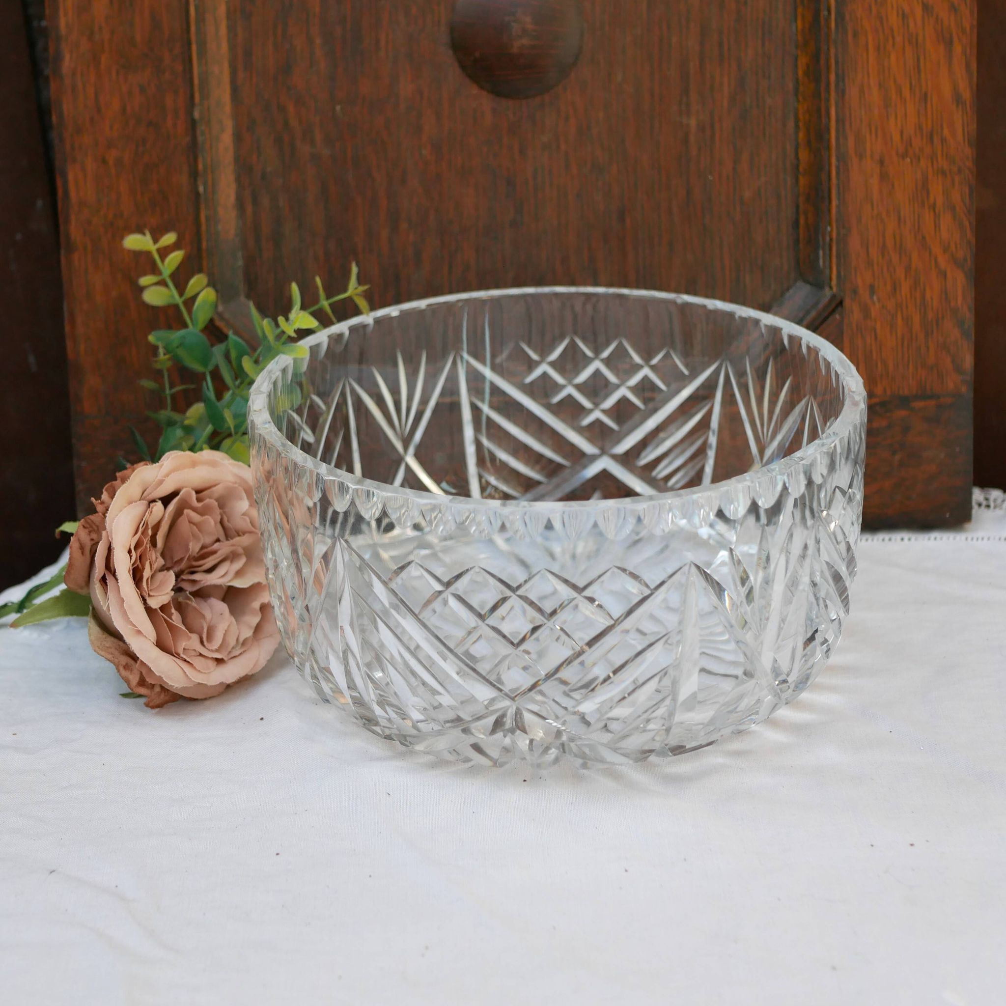 Large English crystal bowl