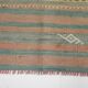 Tapis Kilim fait main rouge clair bleu 5x7 158x247 cm