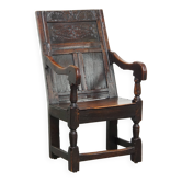 Antique Oak Wainscot Chair / Side Chair from the 17th Century