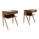 Set of 2 teak bedside tables, Sweden, 1960