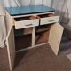 Mado furniture in blue formica two doors
