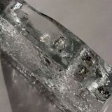 Cendrier massif en verre glacé Kosta Boda style Mid-Century