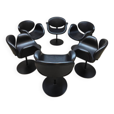 Chaises pivotantes 'Little Tulip' en design néerlandais vintage par Pierre Paulin pour Artifort
