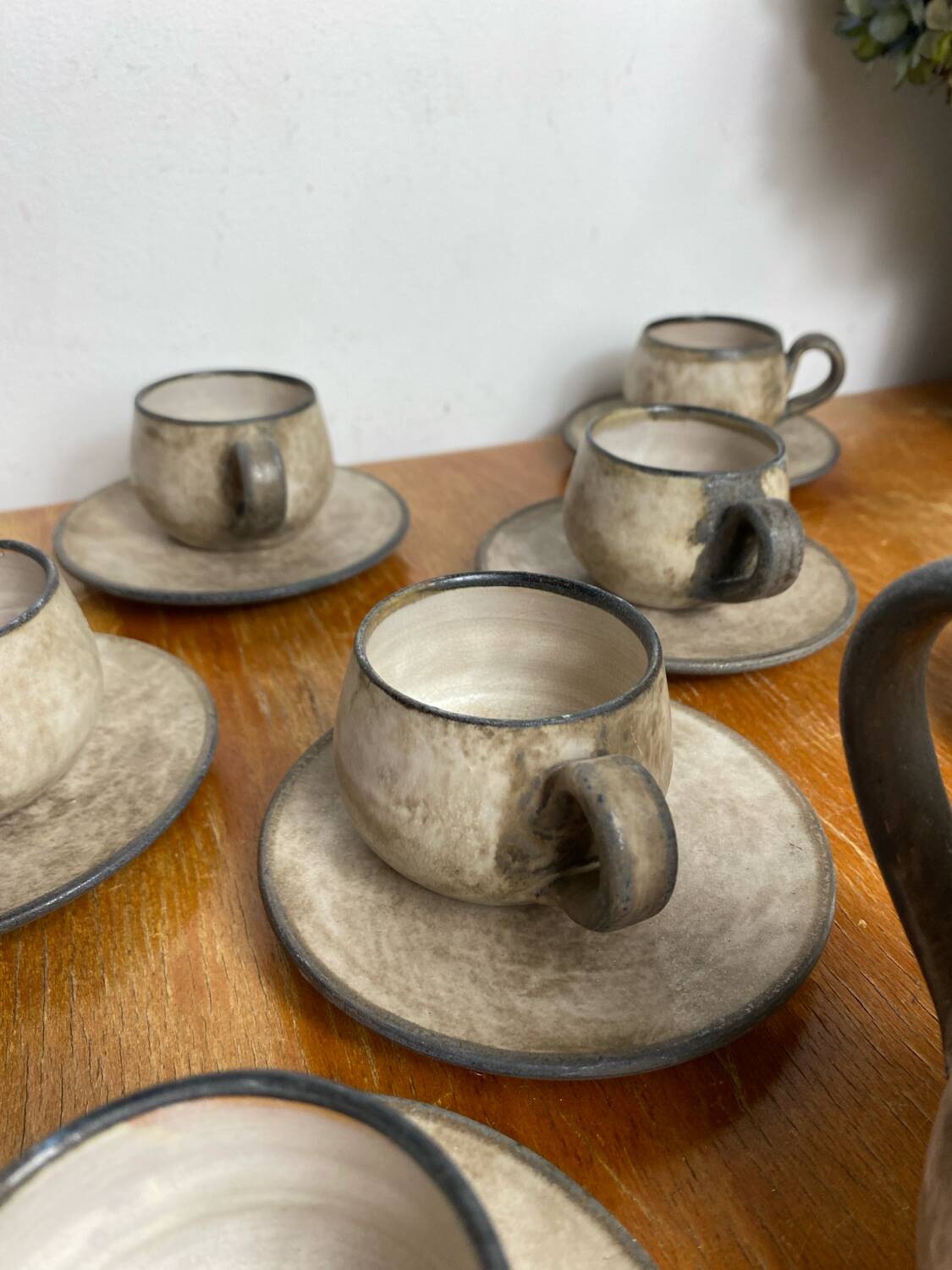 Coffee service, ceramic, Félix Céram, Vallauris