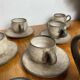 Coffee service, ceramic, Félix Céram, Vallauris